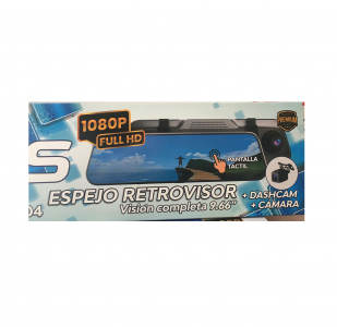 Espejo Retrovisor Táctil + Dashcam + Cámara